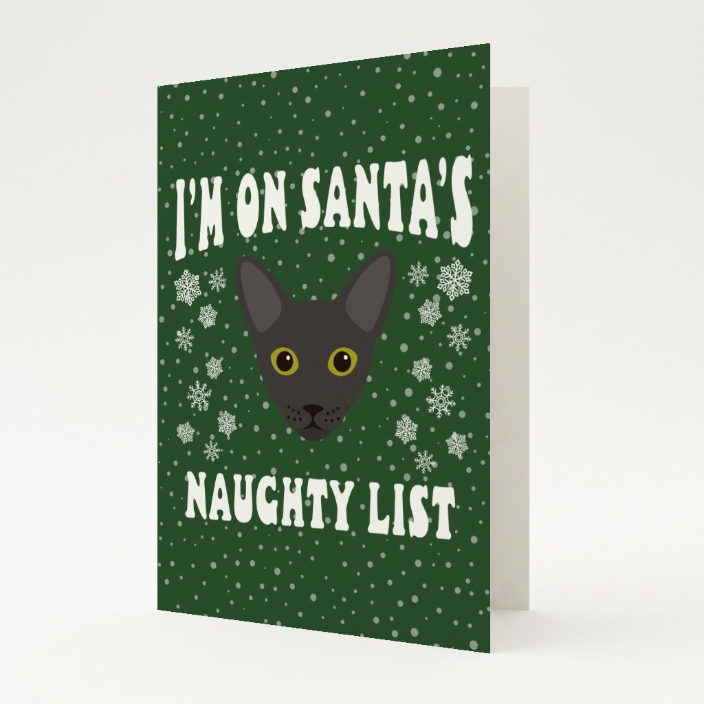 Santa's Naughty List: Personalised {breedFullName} Card