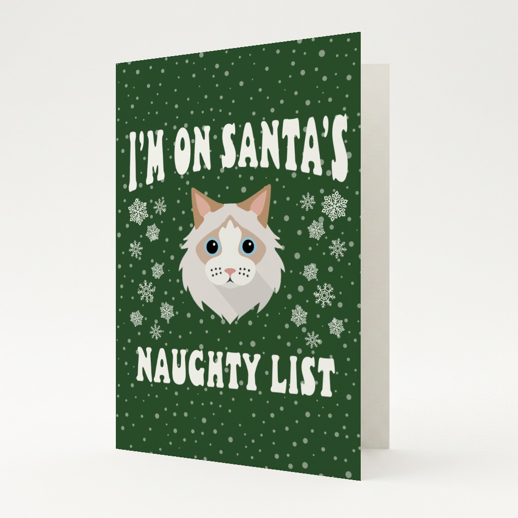 Santa's Naughty List: Personalised {breedFullName} Card
