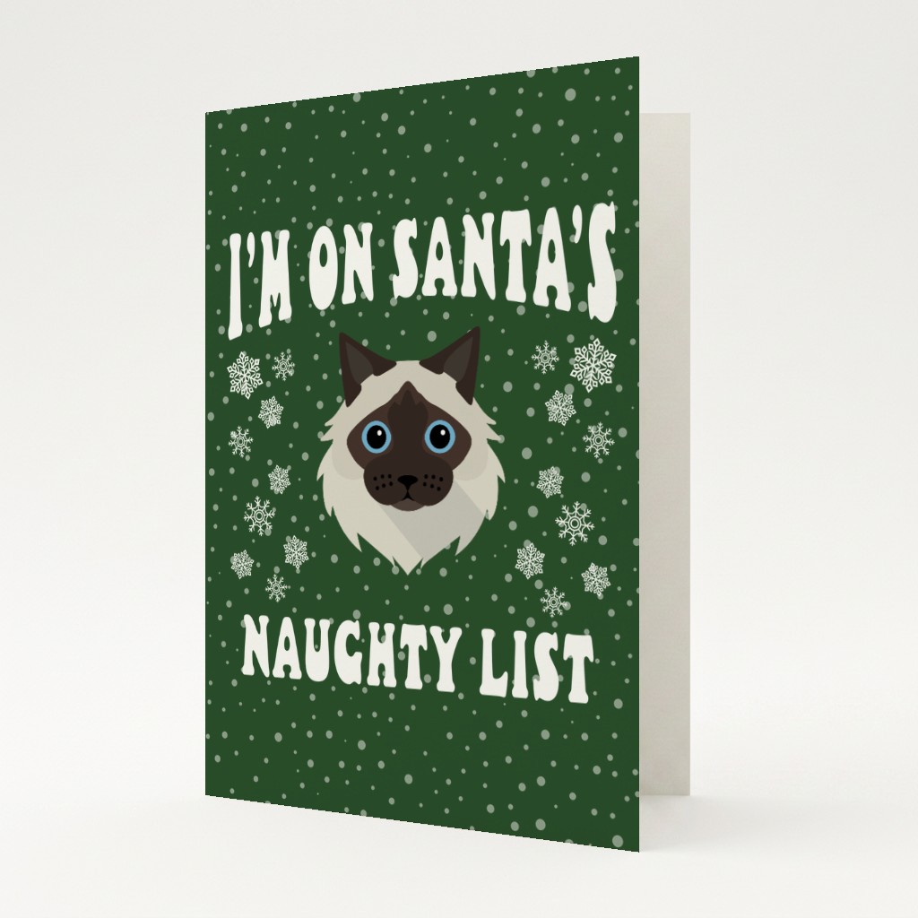 Santa's Naughty List: Personalised {breedFullName} Card