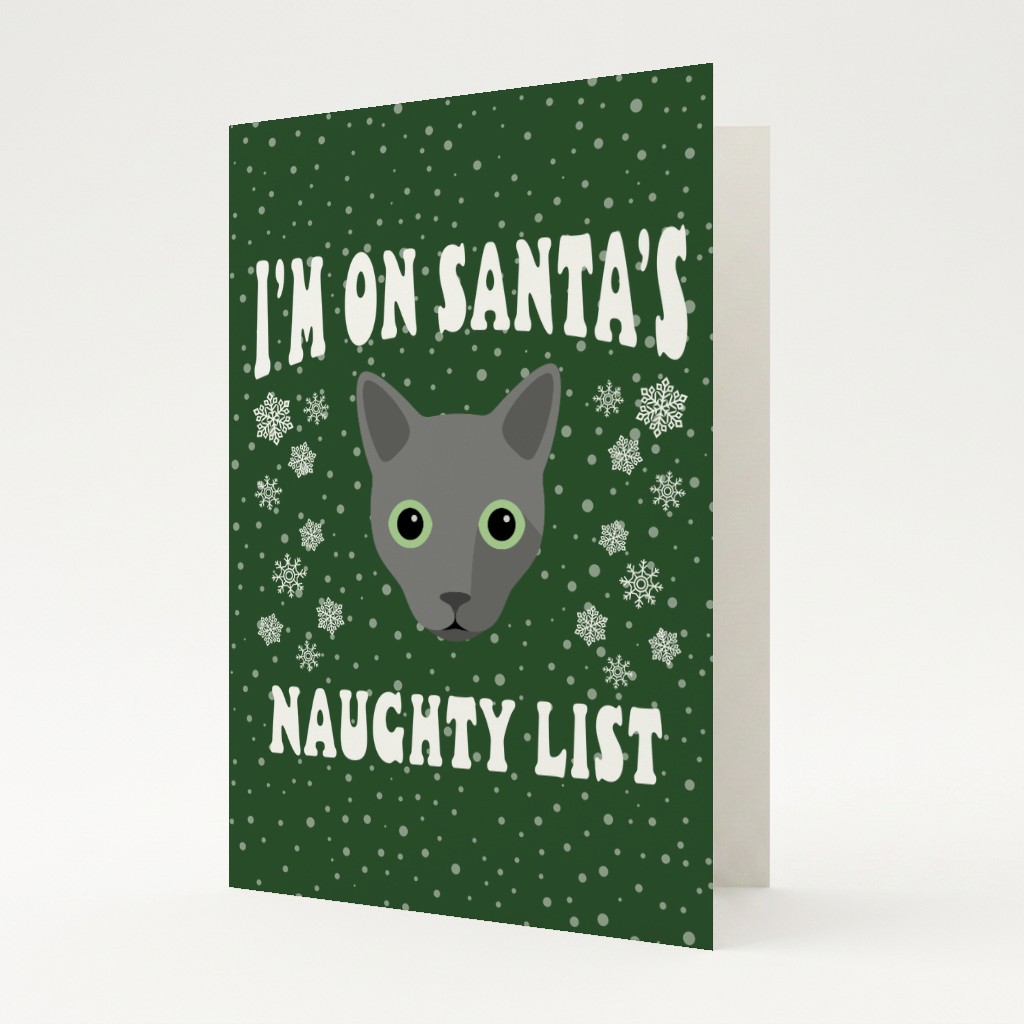 Santa's Naughty List: Personalised {breedFullName} Card