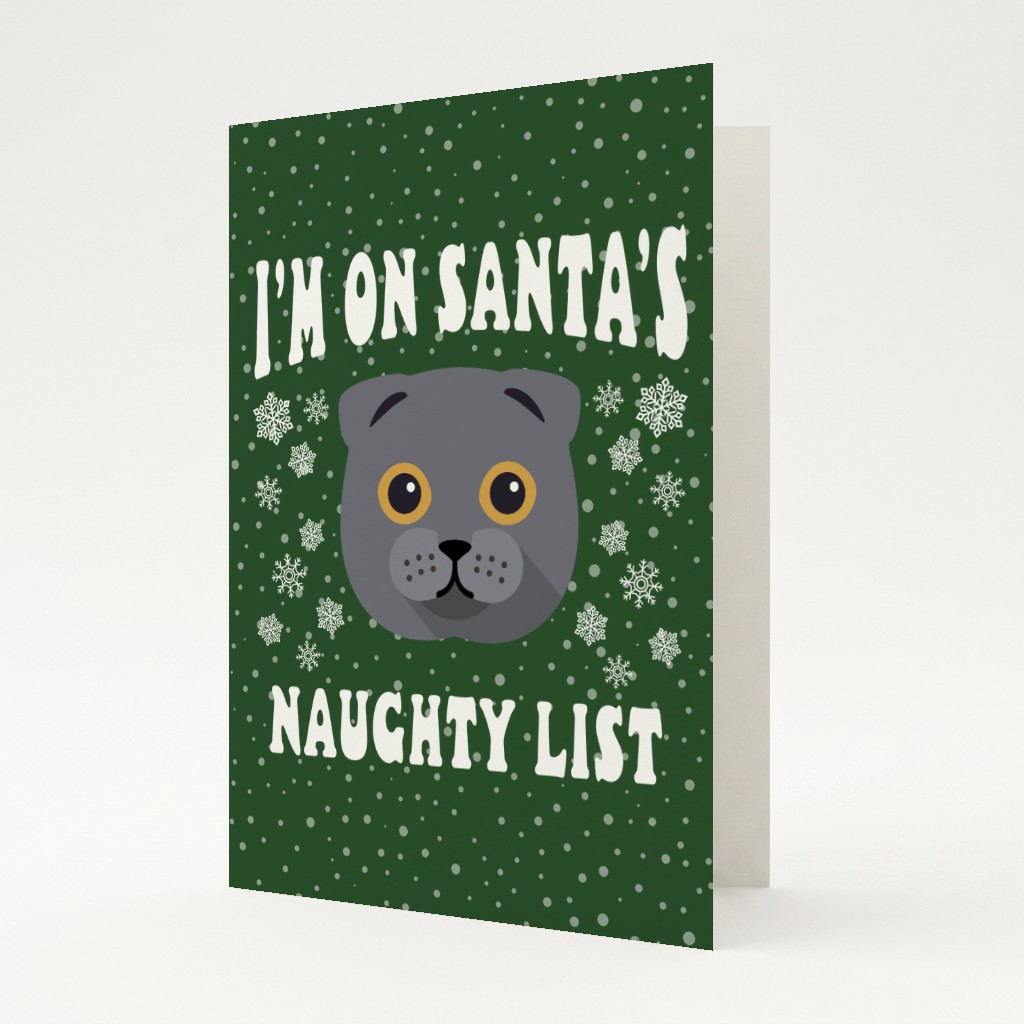 Santa's Naughty List: Personalised {breedFullName} Card