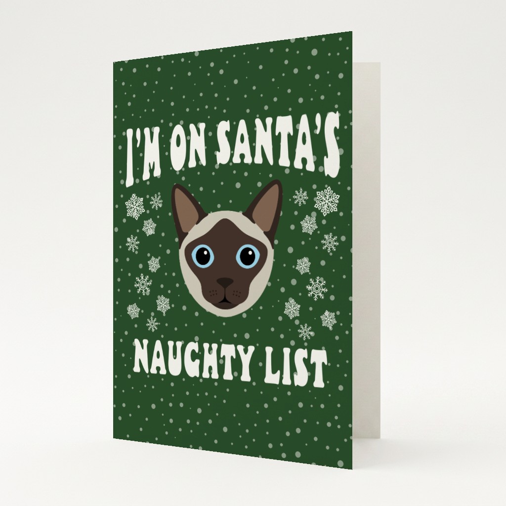Santa's Naughty List: Personalised {breedFullName} Card