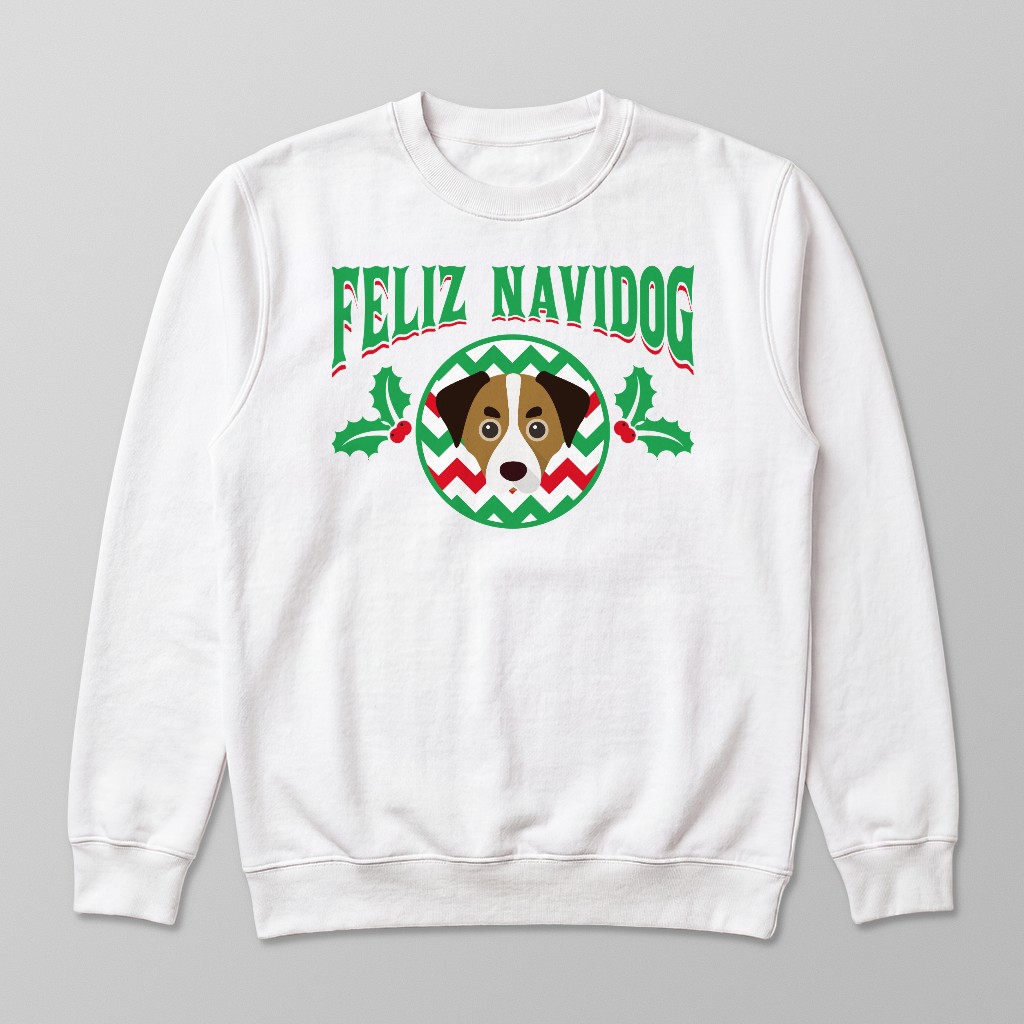 Feliz Navidog: Personalized {breedFullName} Sweatshirt