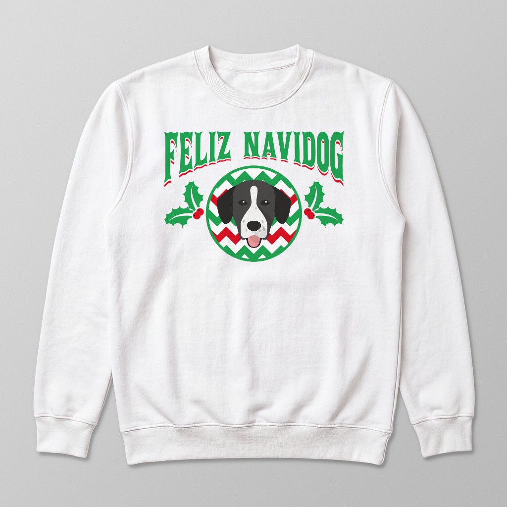 Feliz Navidog: Personalized {breedFullName} Sweatshirt