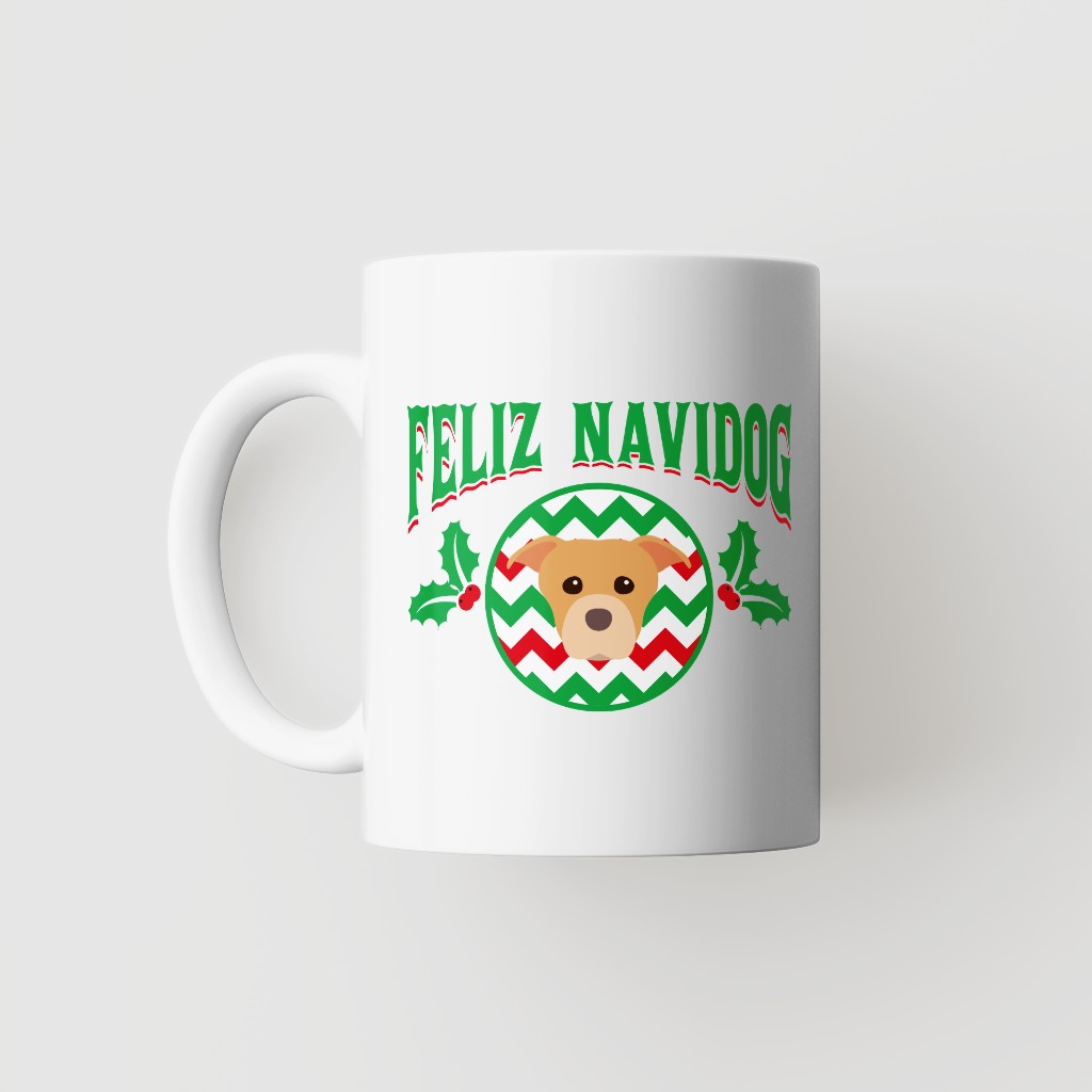 Feliz Navidog: Personalised {breedFullName} Mug