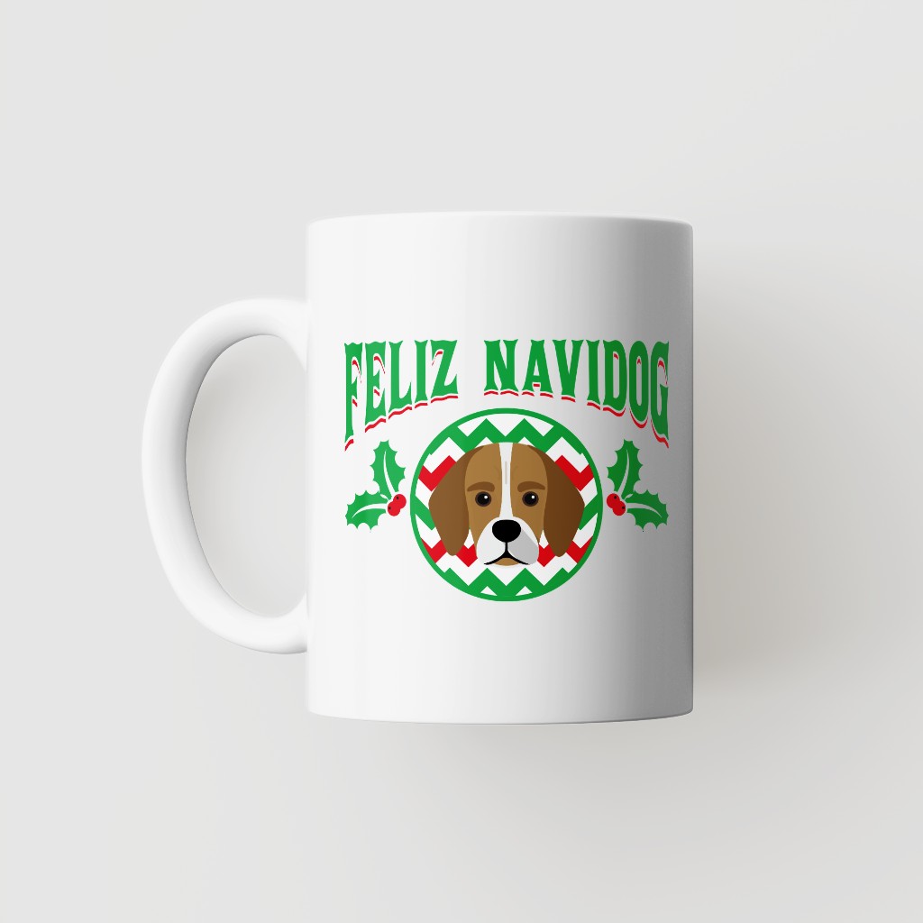 Feliz Navidog: Personalised {breedFullName} Mug