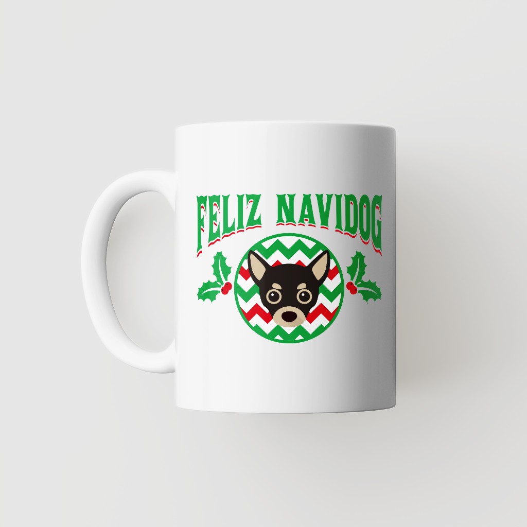 Feliz Navidog: Personalised {breedFullName} Mug