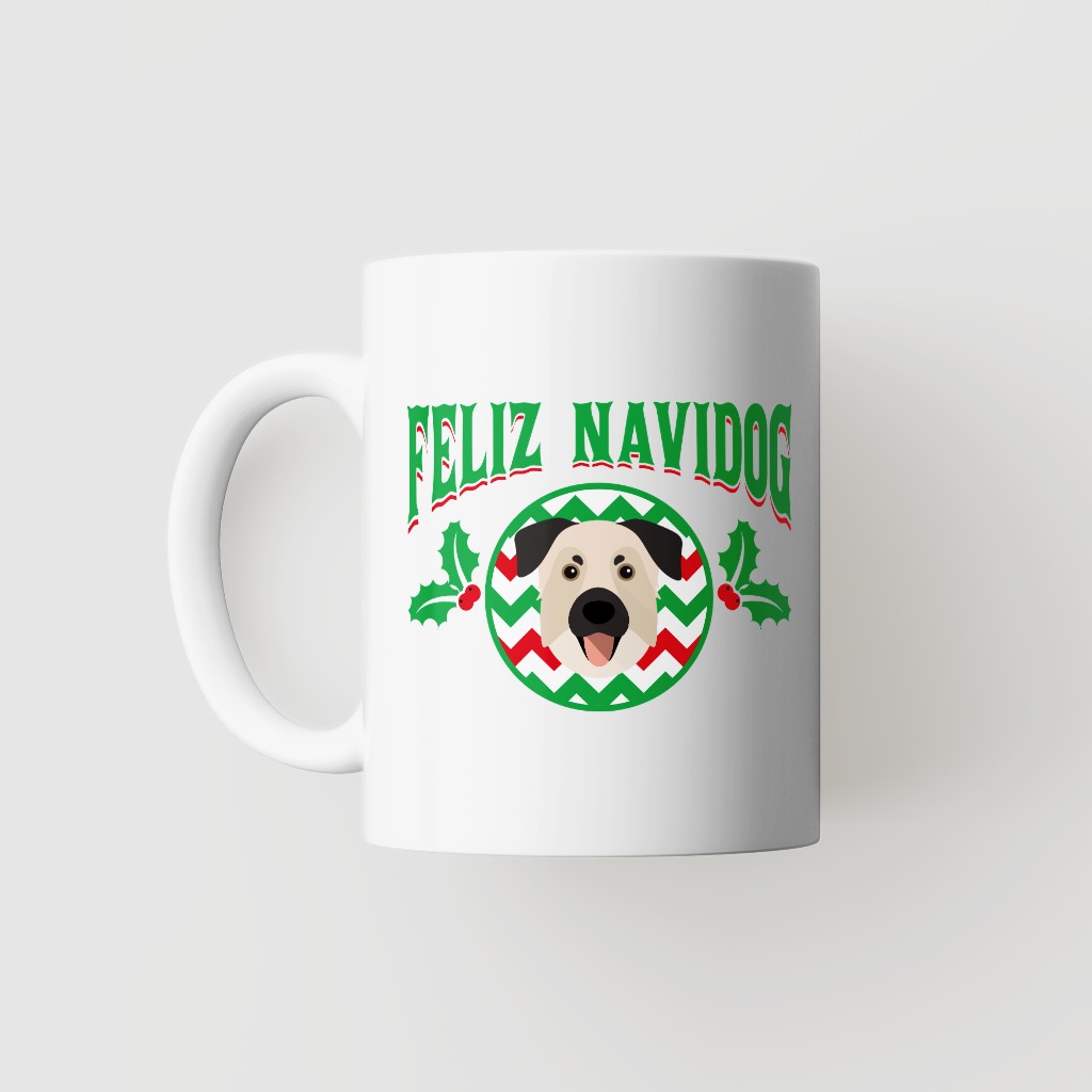 Feliz Navidog: Personalised {breedFullName} Mug
