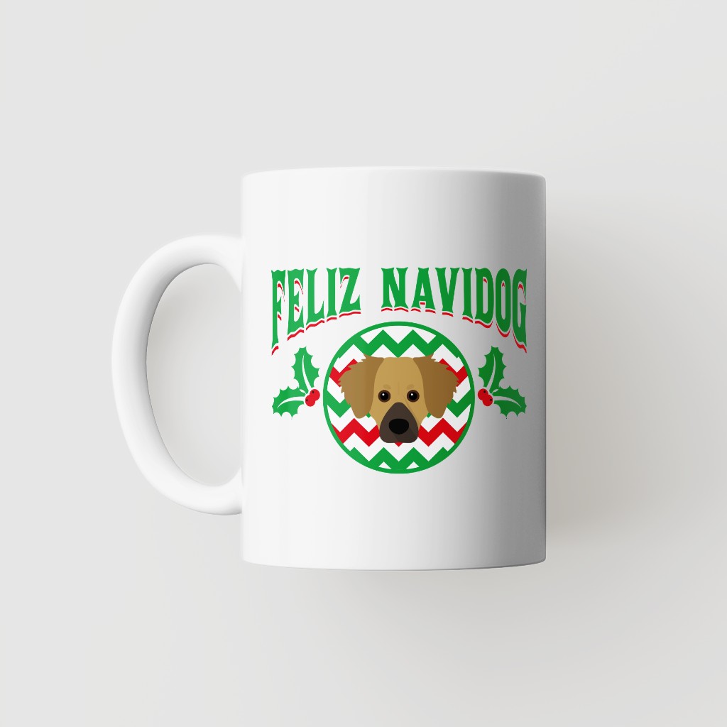 Feliz Navidog: Personalised {breedFullName} Mug