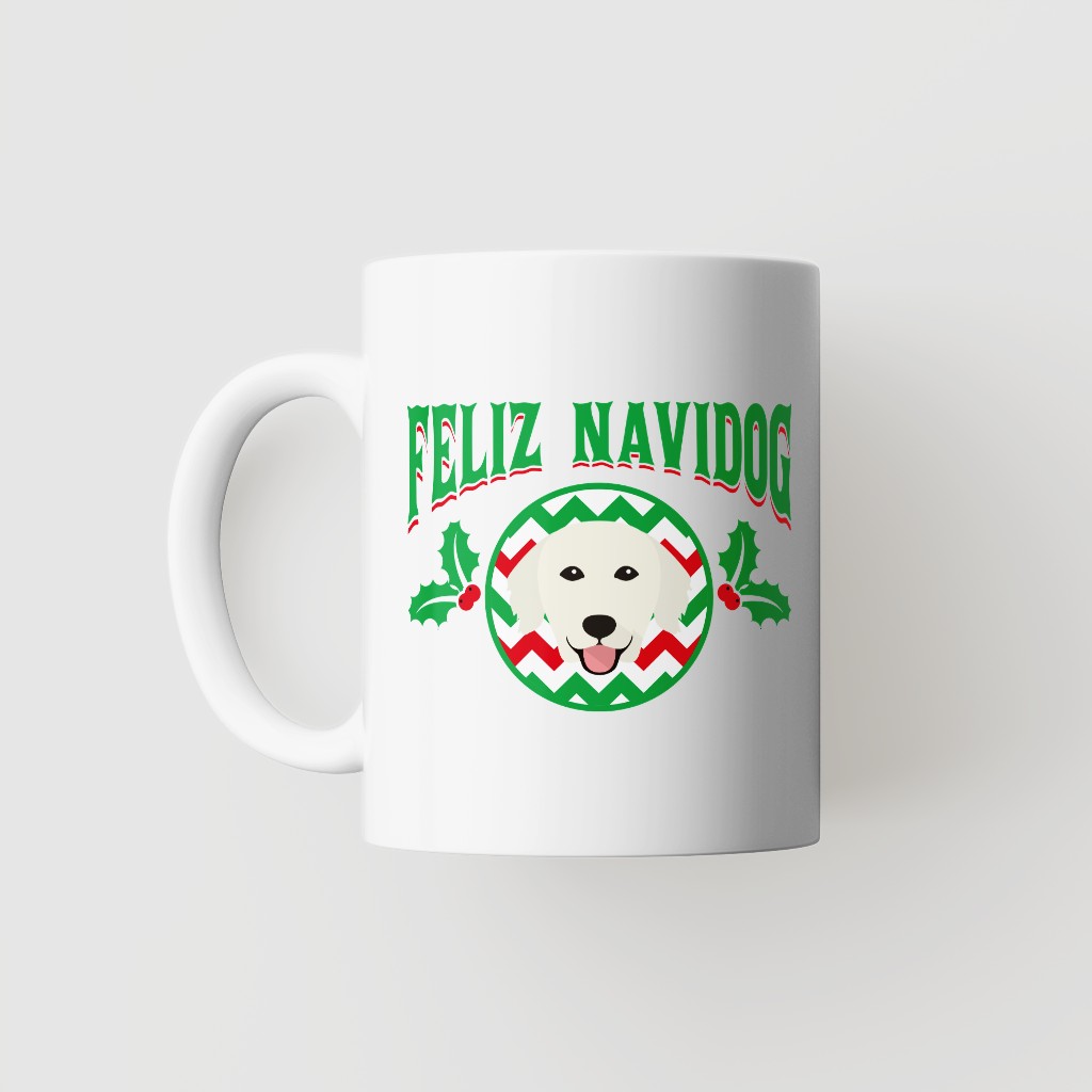 Feliz Navidog: Personalised {breedFullName} Mug
