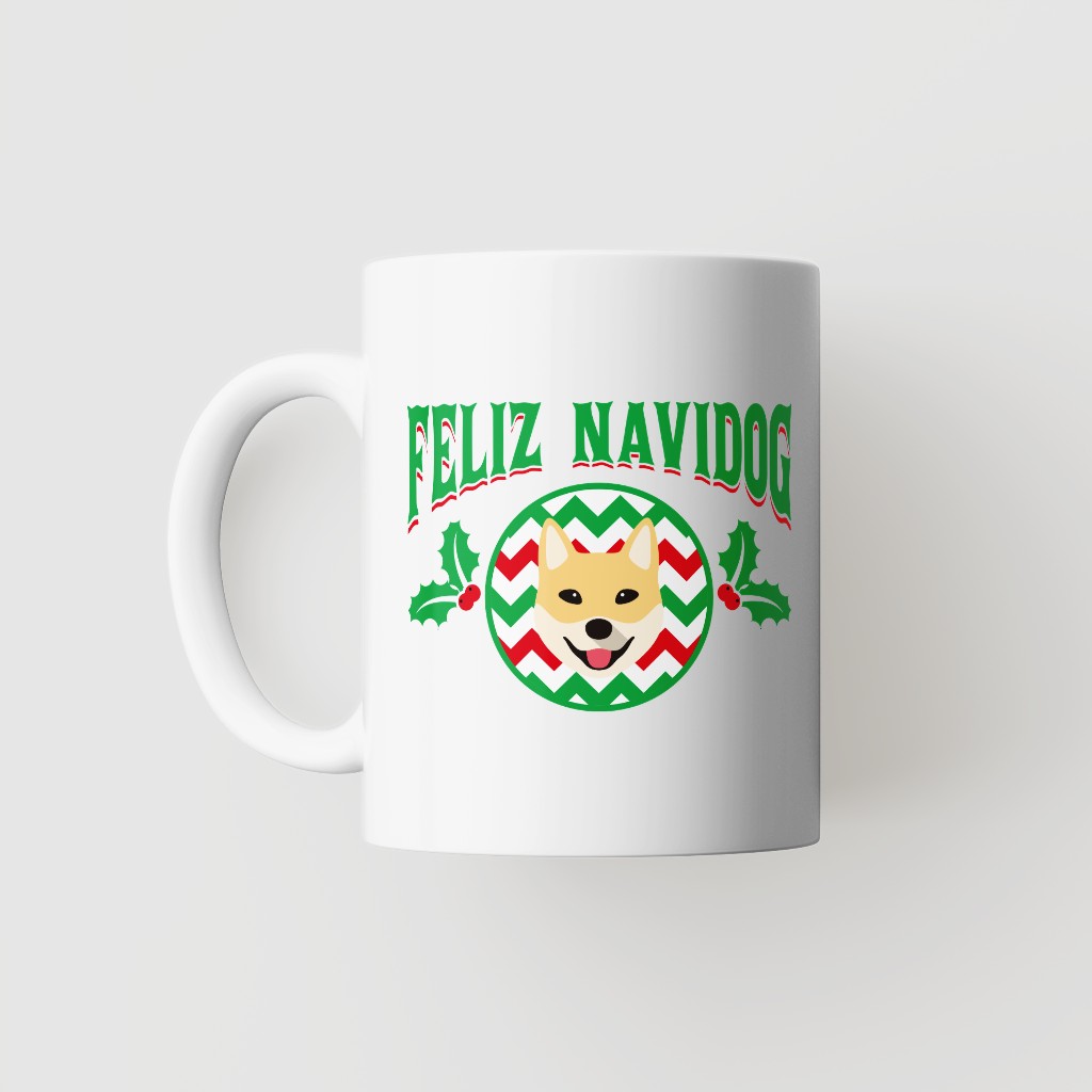 Feliz Navidog: Personalised {breedFullName} Mug