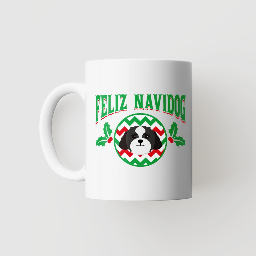 Feliz Navidog: Personalised {breedFullName} Mug