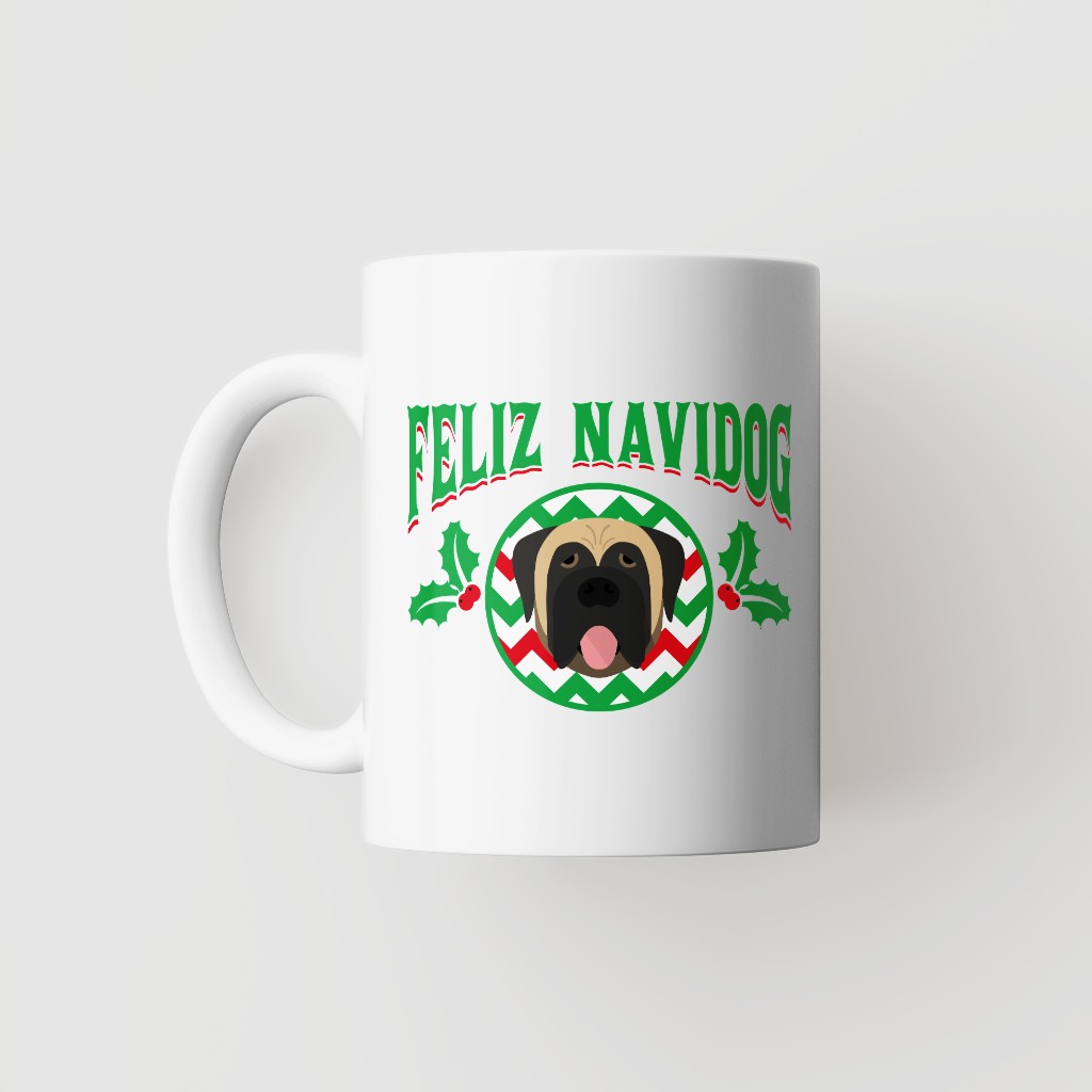 Feliz Navidog: Personalised {breedFullName} Mug