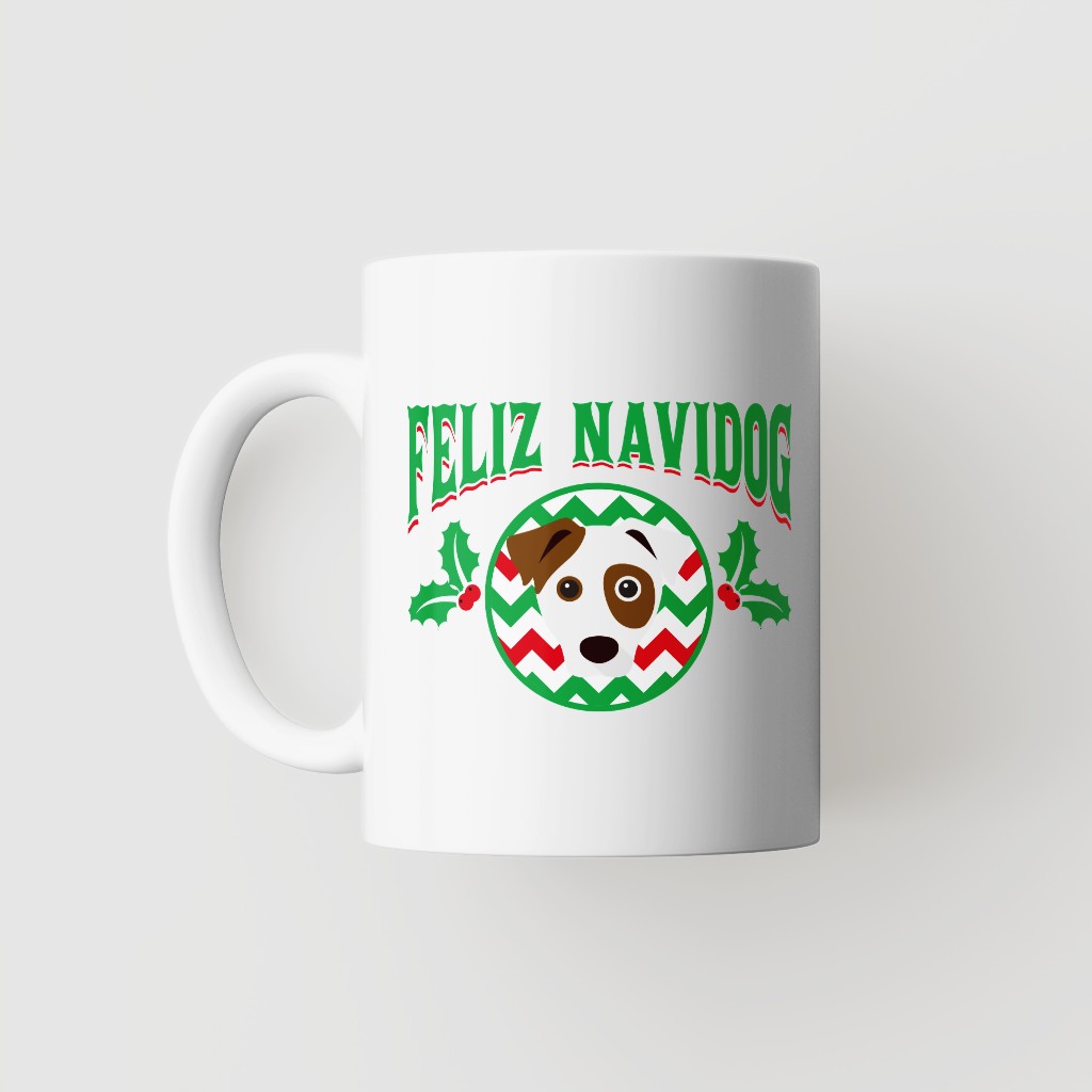 Feliz Navidog: Personalised {breedFullName} Mug