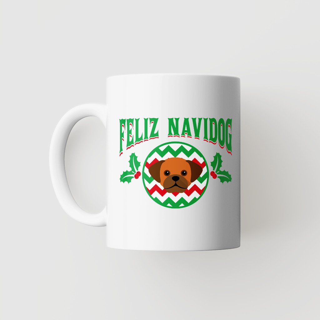 Feliz Navidog: Personalised {breedFullName} Mug