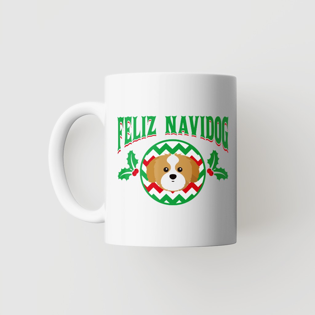 Feliz Navidog: Personalised {breedFullName} Mug