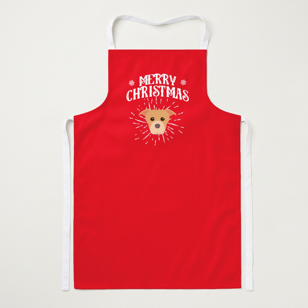 Merry Christmas: Personalised {breedFullName} Apron