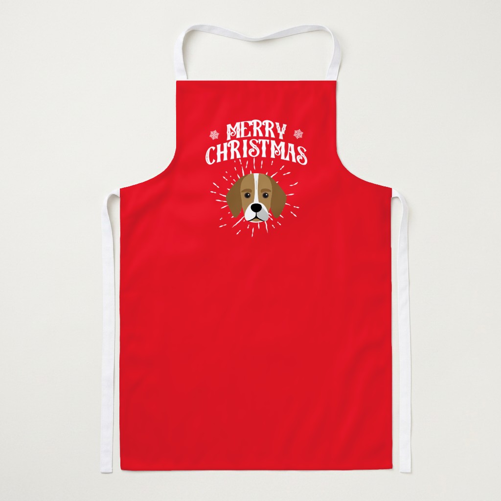 Merry Christmas: Personalised {breedFullName} Apron