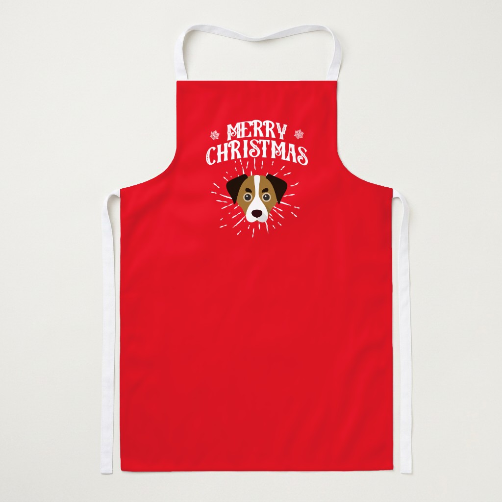 Merry Christmas: Personalized {breedFullName} Apron