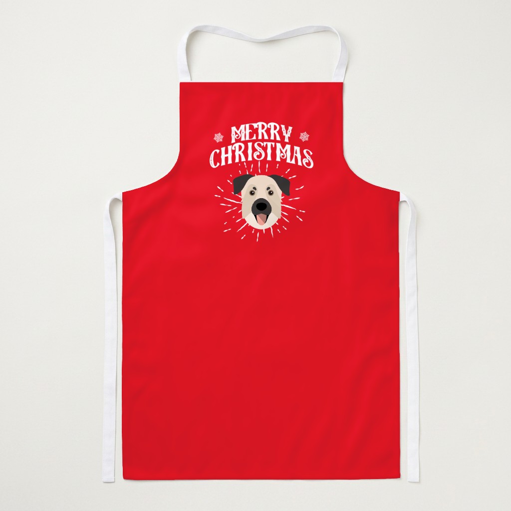 Merry Christmas: Personalised {breedFullName} Apron