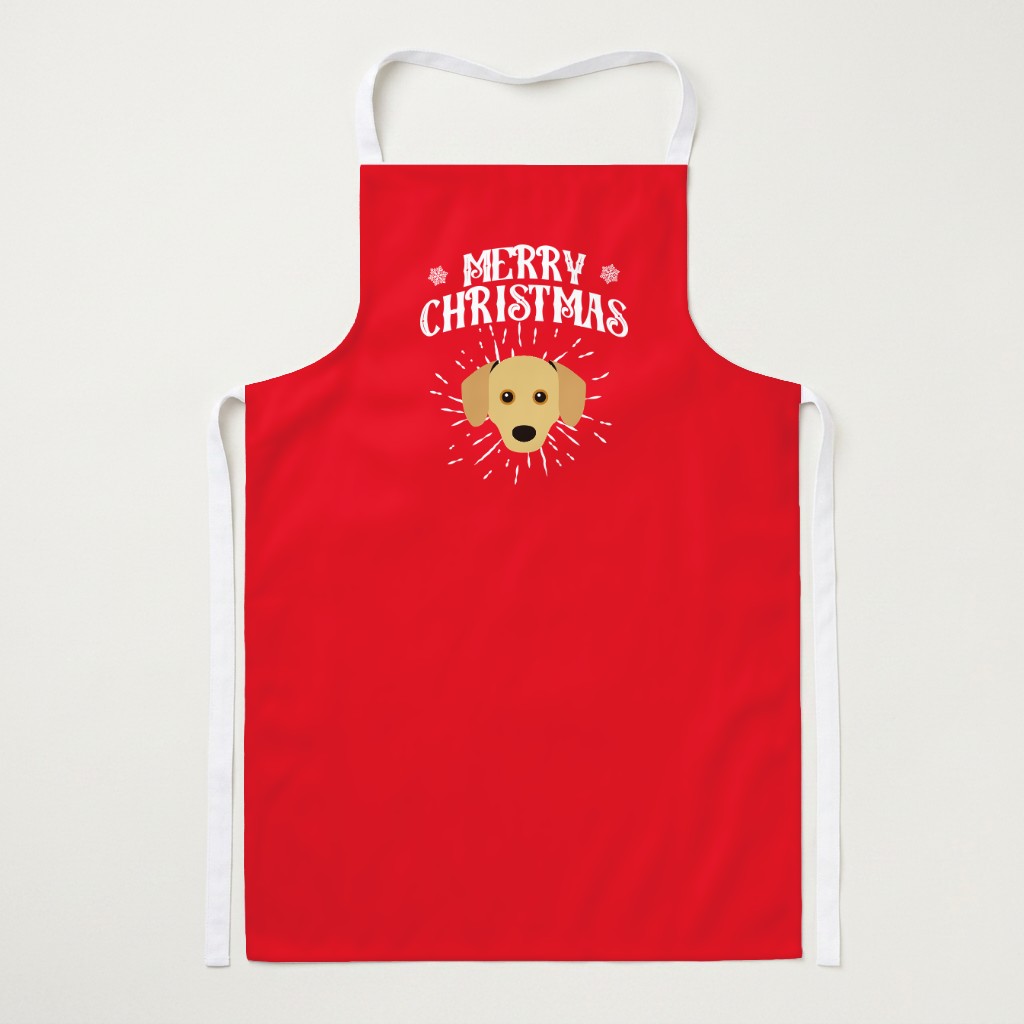 Merry Christmas: Personalized {breedFullName} Apron