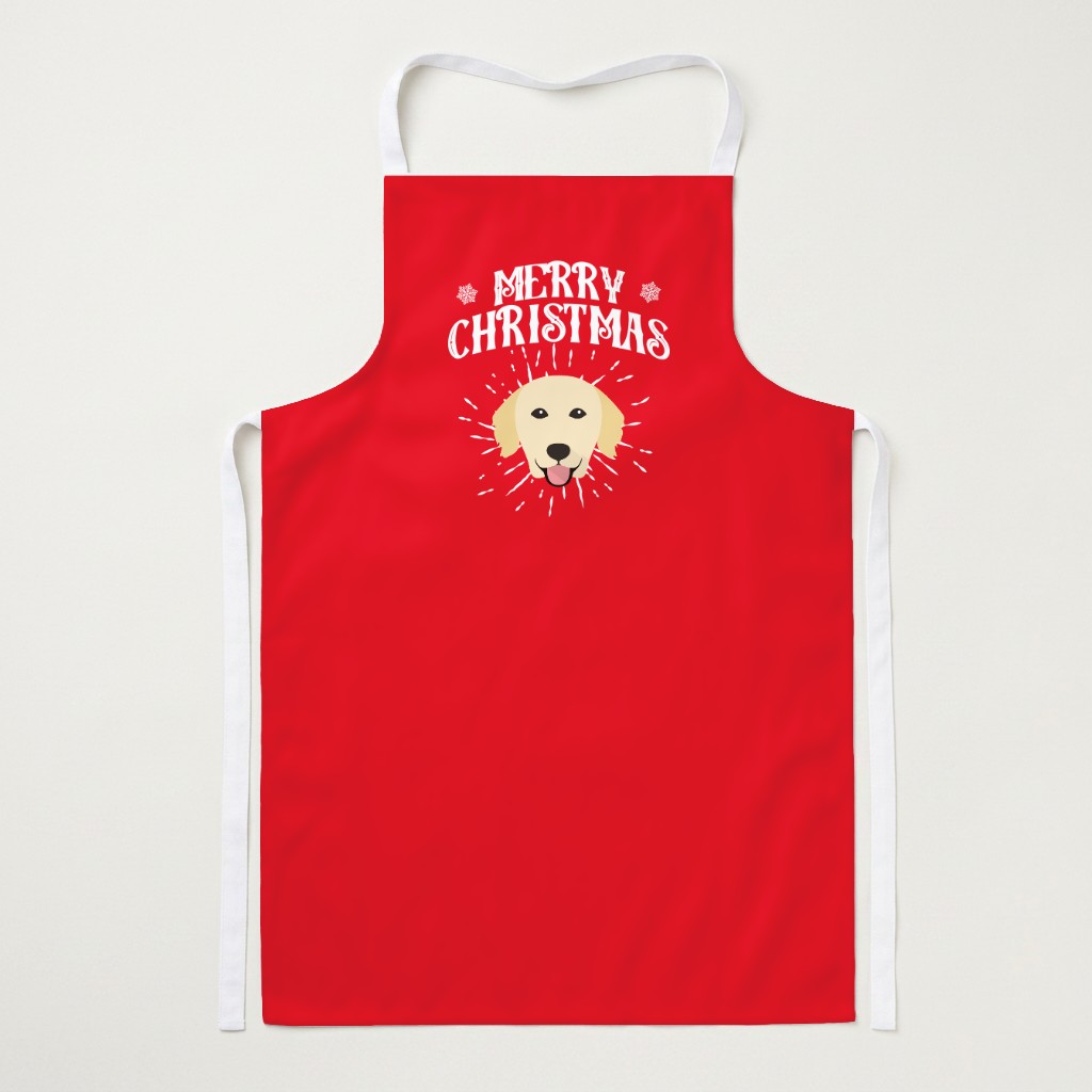 Merry Christmas: Personalized {breedFullName} Apron