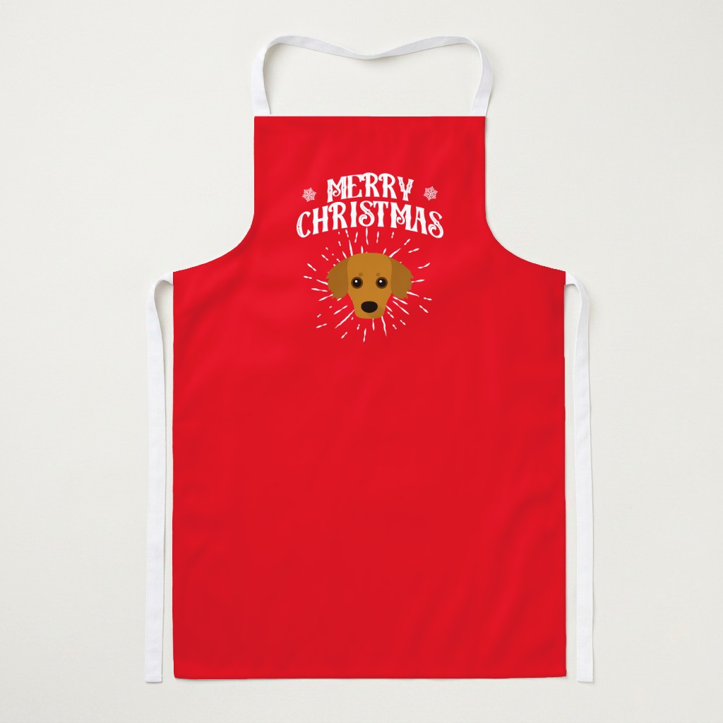 Merry Christmas: Personalised {breedFullName} Apron