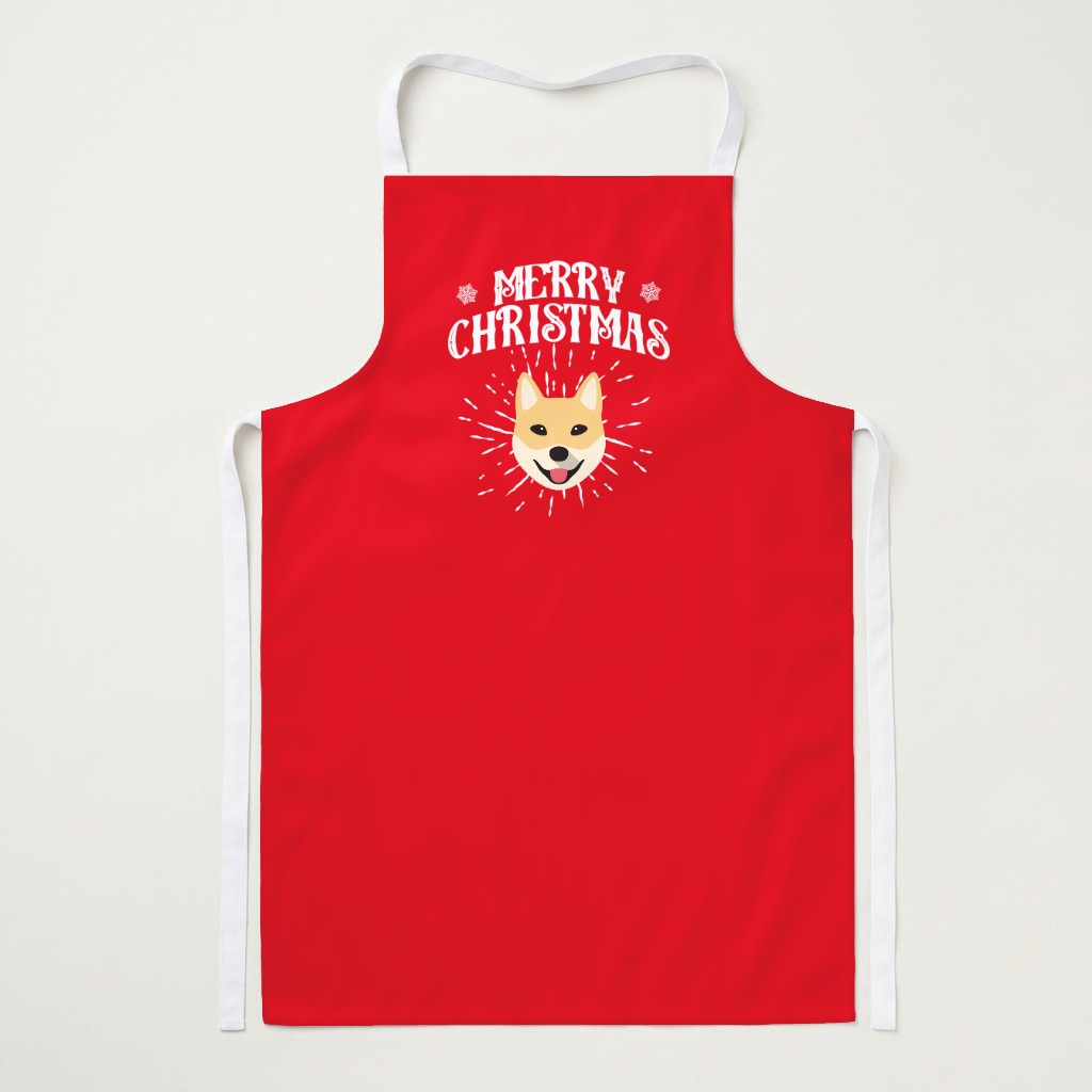 Merry Christmas: Personalised {breedFullName} Apron