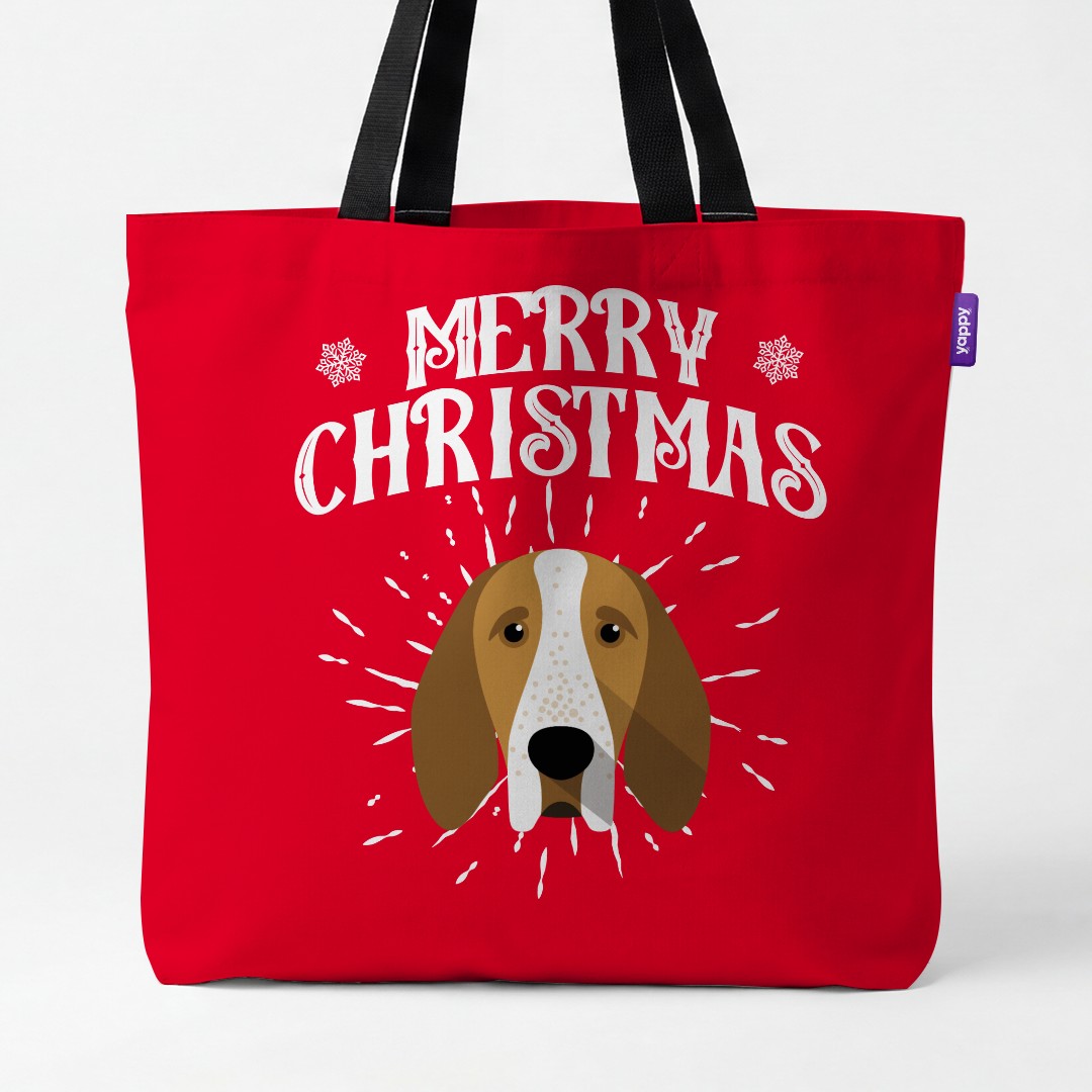 'Merry Christmas' - Personalised {breedCommonName} Canvas Bag