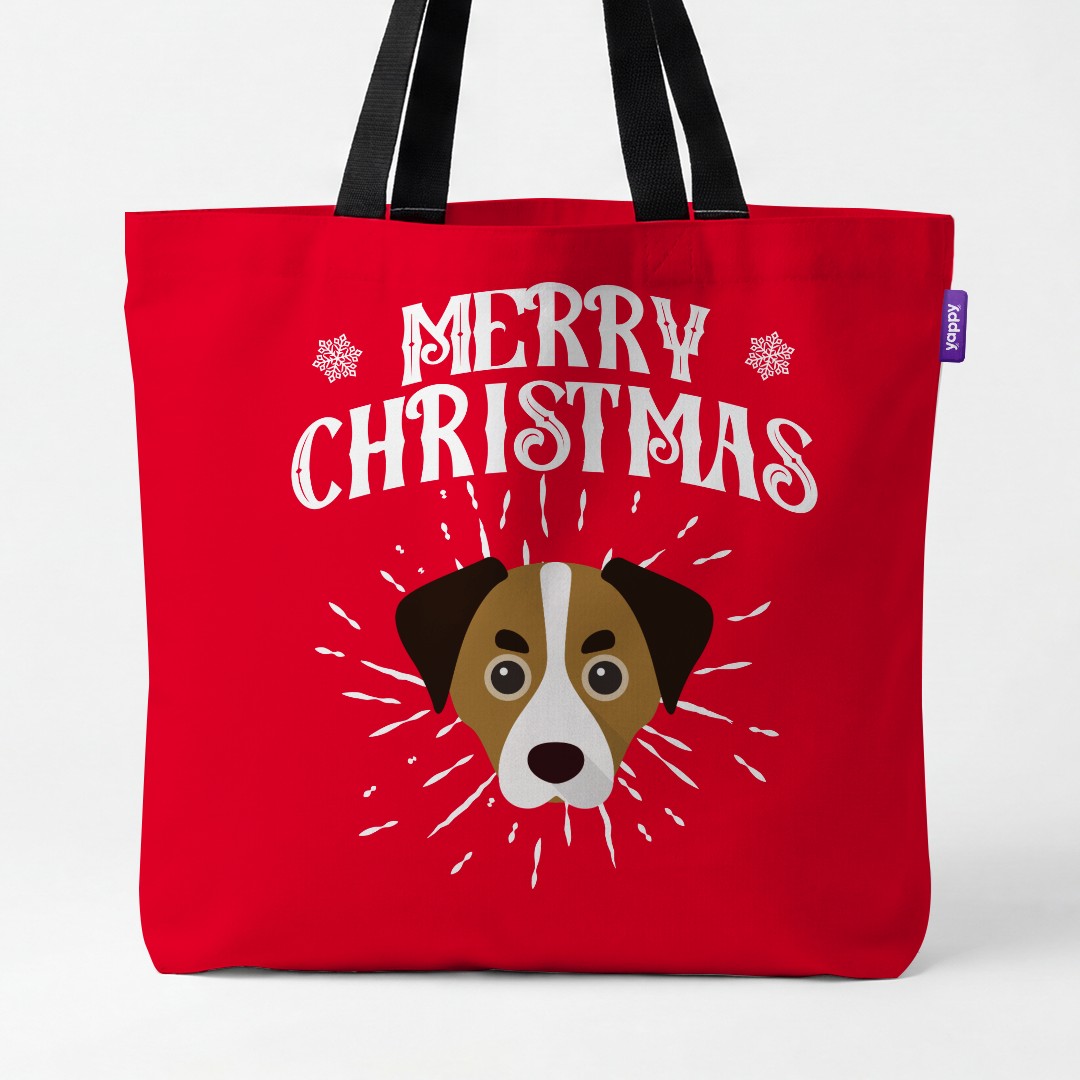 'Merry Christmas' - Personalized {breedCommonName} Canvas Bag