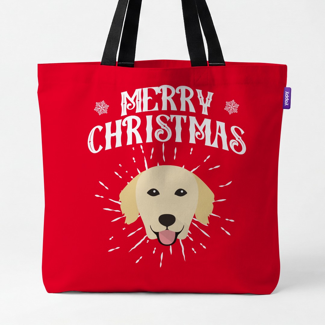 'Merry Christmas' - Personalized {breedCommonName} Canvas Bag