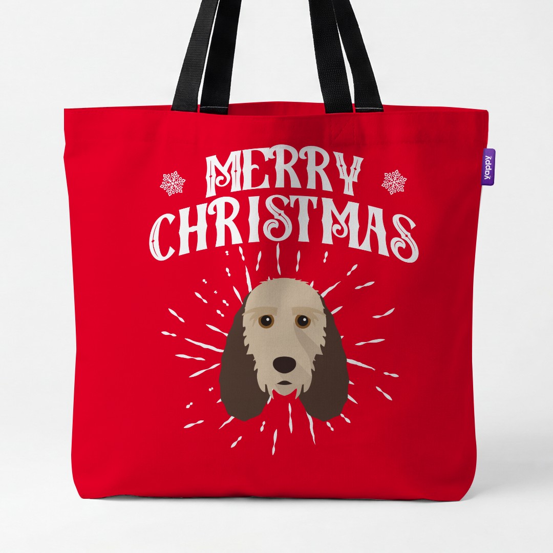 'Merry Christmas' - Personalised {breedCommonName} Canvas Bag