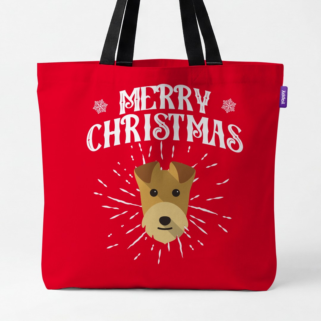 'Merry Christmas' - Personalised {breedCommonName} Canvas Bag