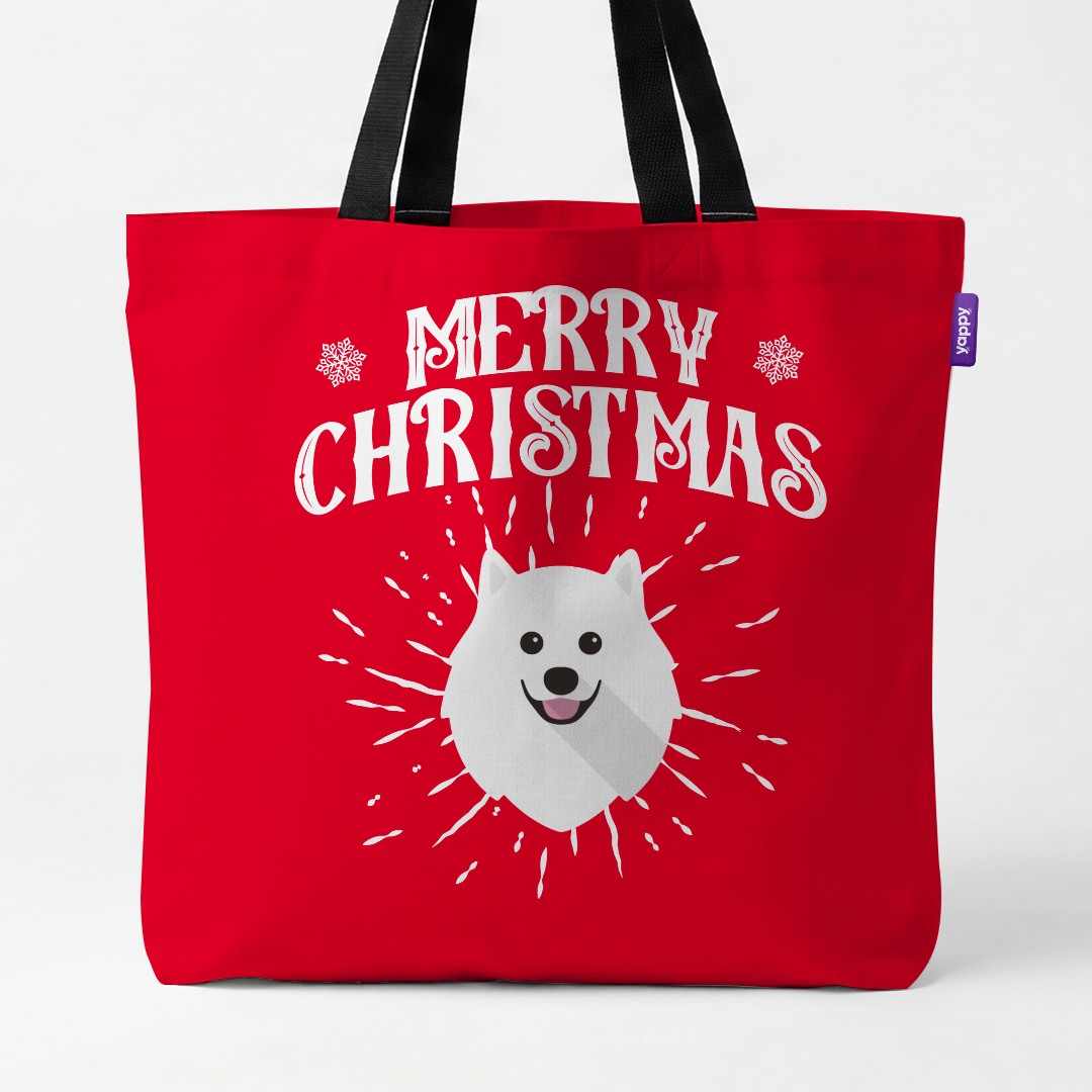 'Merry Christmas' - Personalised {breedCommonName} Canvas Bag