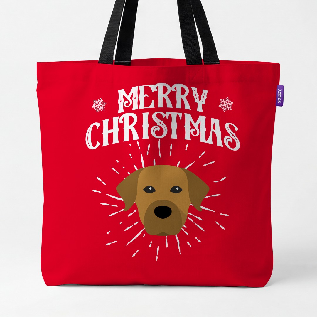 'Merry Christmas' - Personalized {breedCommonName} Canvas Bag