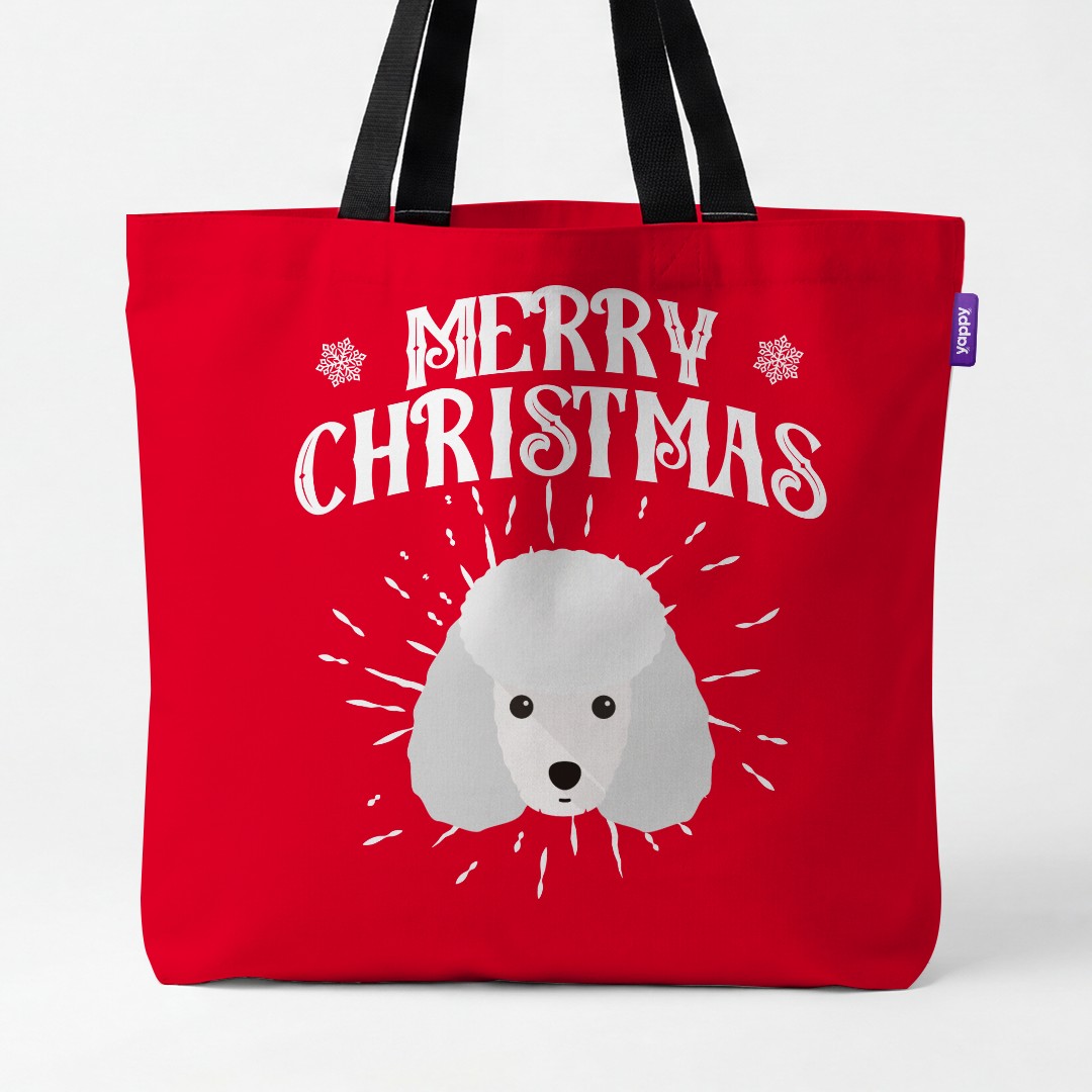 'Merry Christmas' - Personalized {breedCommonName} Canvas Bag