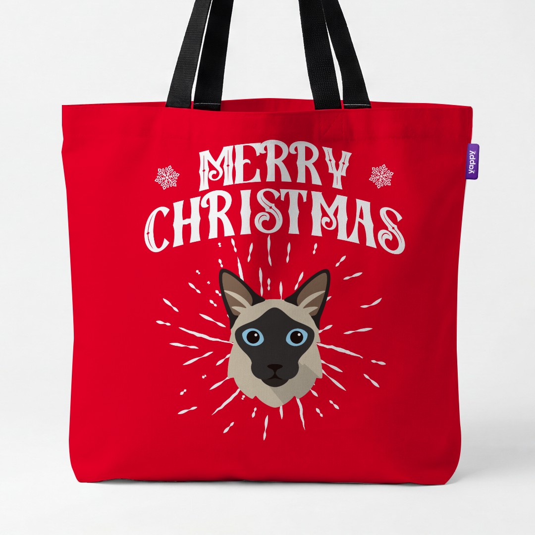'Merry Christmas' - Personalised {breedCommonName} Canvas Bag