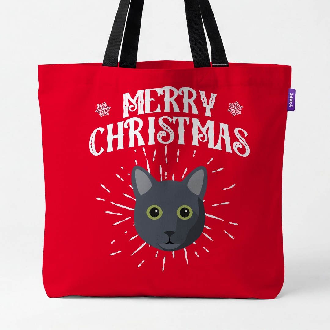 'Merry Christmas' - Personalized {breedCommonName} Canvas Bag