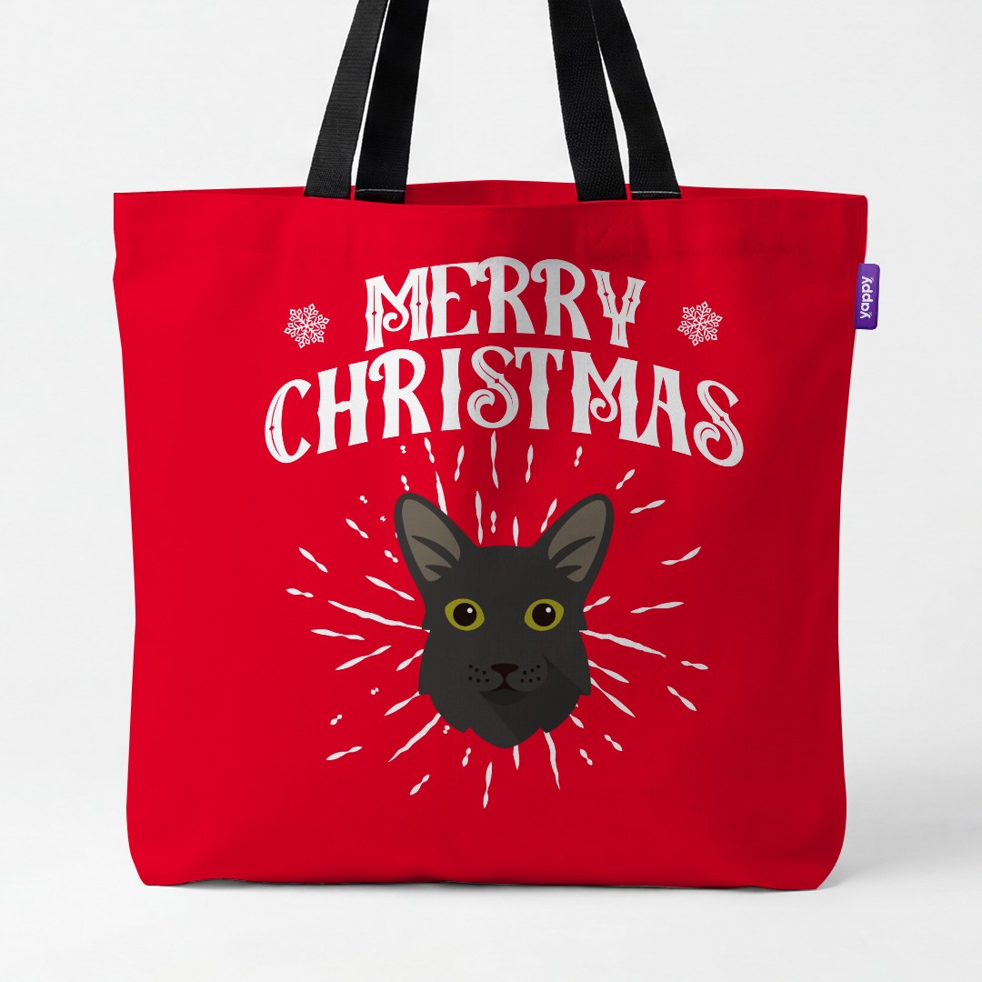 'Merry Christmas' - Personalized {breedCommonName} Canvas Bag