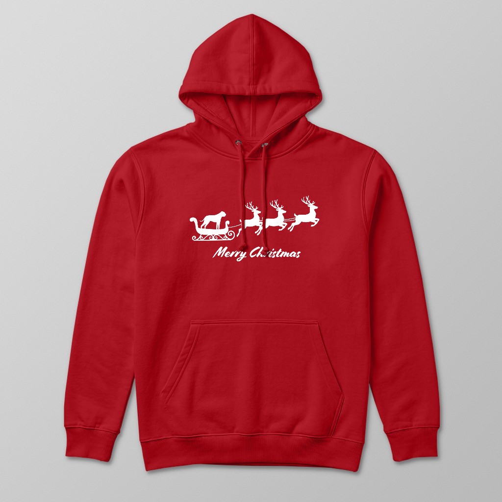 Silhouette Sleigh: Personalized {breedFullName} Hoodie