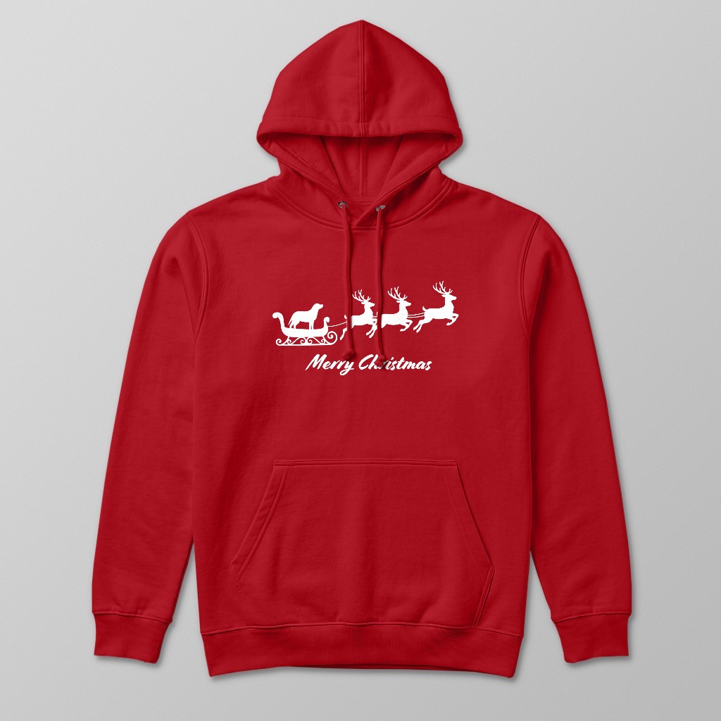 Silhouette Sleigh: Personalized {breedFullName} Hoodie