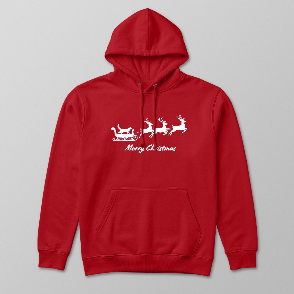 Silhouette Sleigh: Personalised {breedFullName} Hoodie