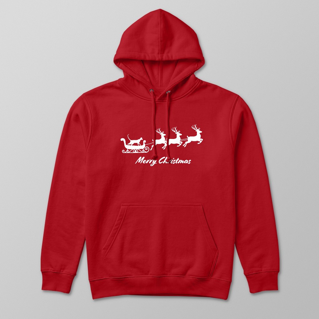 Silhouette Sleigh: Personalised {breedFullName} Hoodie