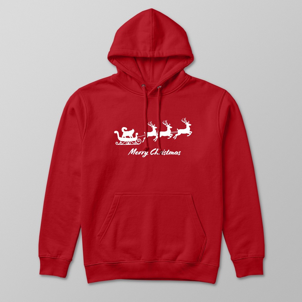 Silhouette Sleigh: Personalised {breedFullName} Hoodie