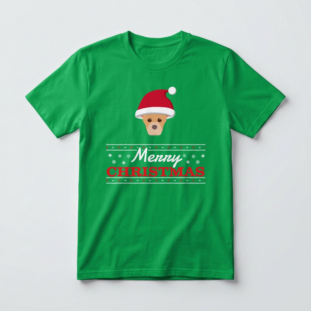 Merry Christmas Santa Hat: Personalised {breedFullName} T-Shirt
