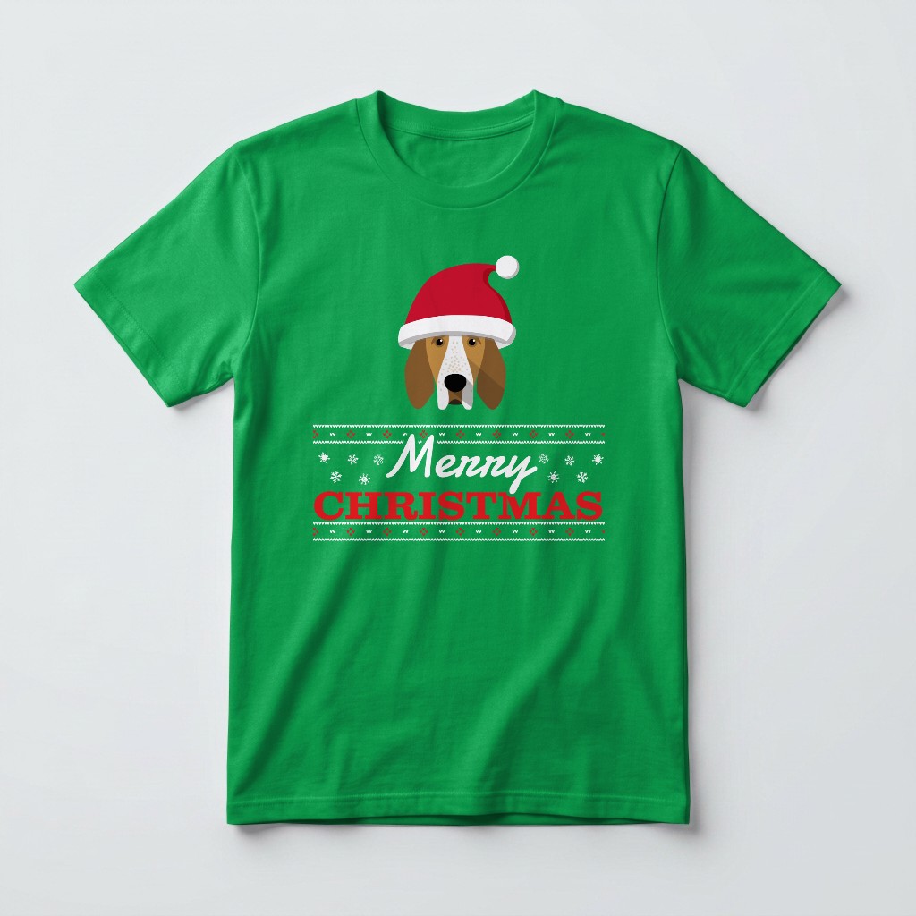Merry Christmas Santa Hat: Personalised {breedFullName} T-Shirt