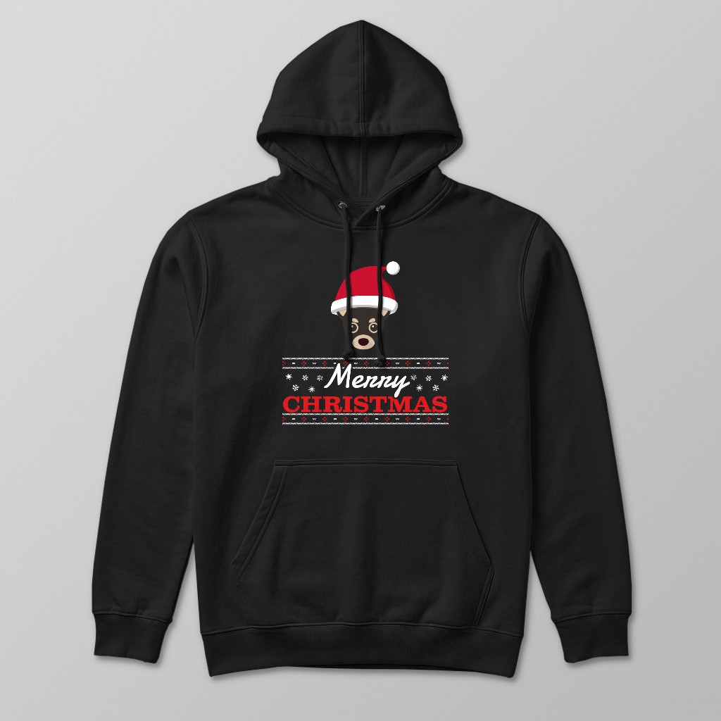 Merry Christmas Santa Hat: Personalised {breedFullName} Hoodie