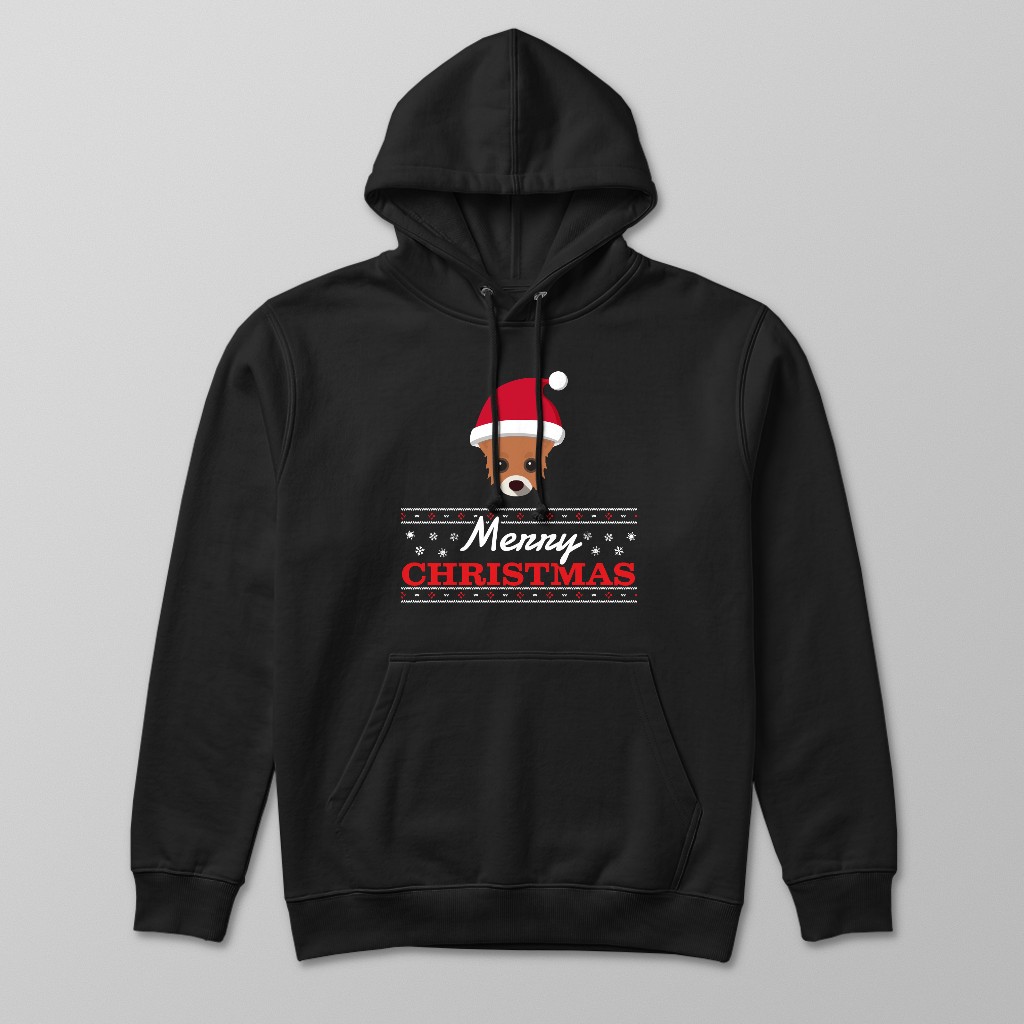 Merry Christmas Santa Hat: Personalised {breedFullName} Hoodie
