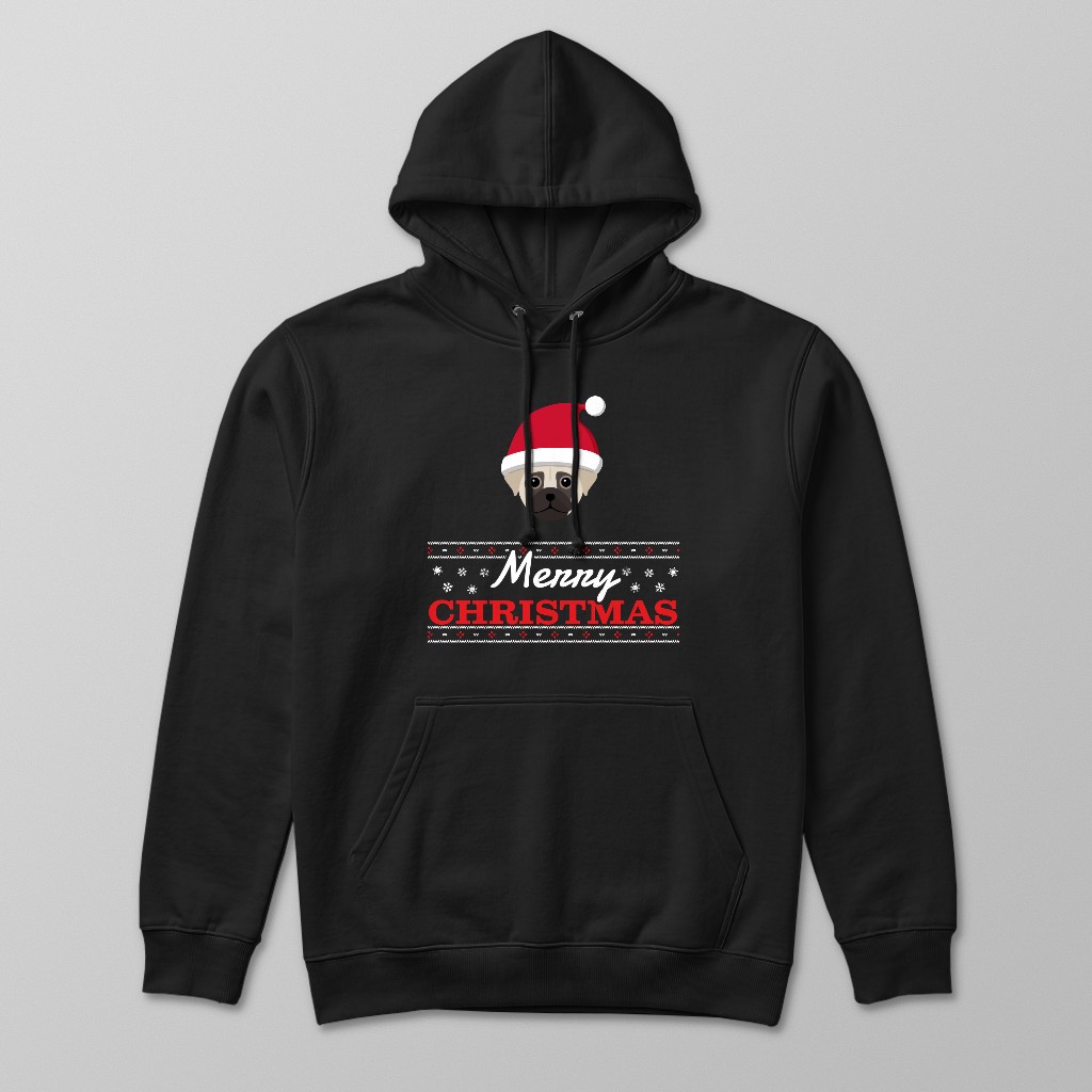 Merry Christmas Santa Hat: Personalised {breedFullName} Hoodie