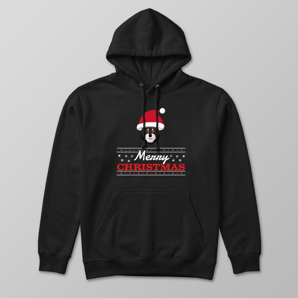 Merry Christmas Santa Hat: Personalised {breedFullName} Hoodie